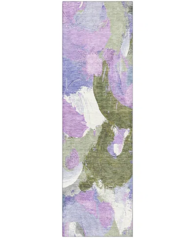 Addison Mayfield Amf1965 2'3"x7'6" Runner In Purple