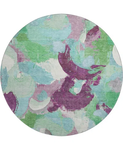 Addison Mayfield Amf1965 8'x8' Round In Blue