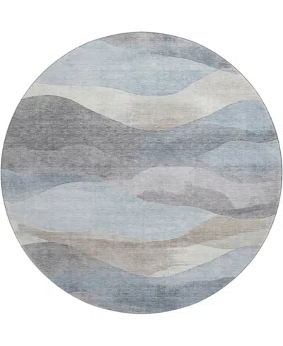 Addison Mayfield Amf1966 8'x8' Round In Blue
