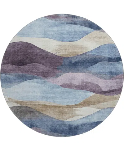 Addison Mayfield Amf1966 8'x8' Round In Blue