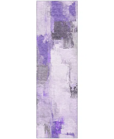 Addison Mayfield Amf1967 2'3"x7'6" Runner In Purple