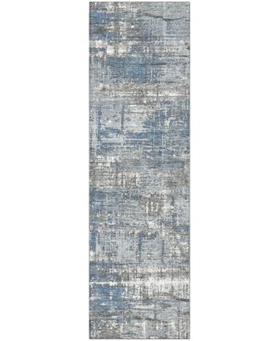 Addison Mayfield Amf1969 2'3"x7'6" Runner In Blue