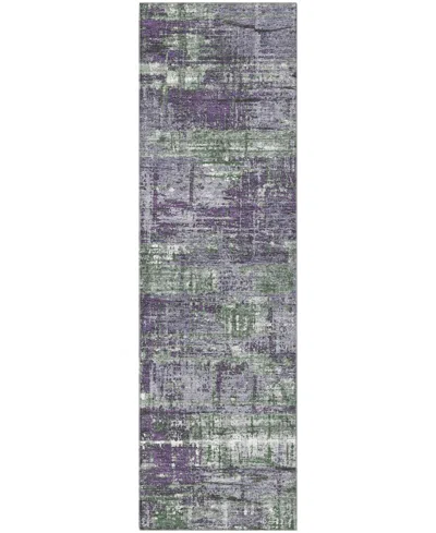 Addison Mayfield Amf1969 2'3"x7'6" Runner In Purple