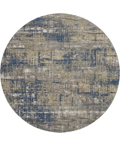 Addison Mayfield Amf1969 8'x8' Round In Blue