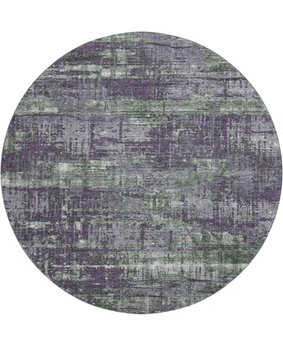Addison Mayfield Amf1969 8'x8' Round In Purple