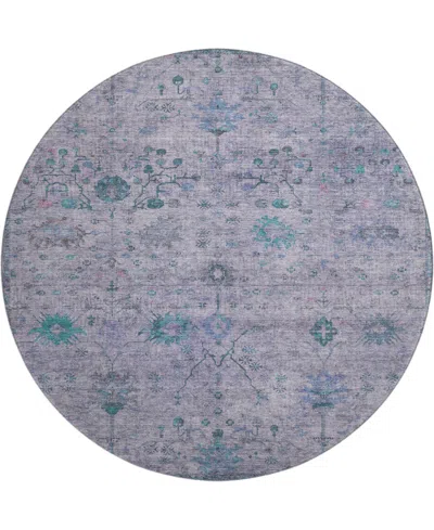 Addison Mayfield Amf1972 8'x8' Round In Blue