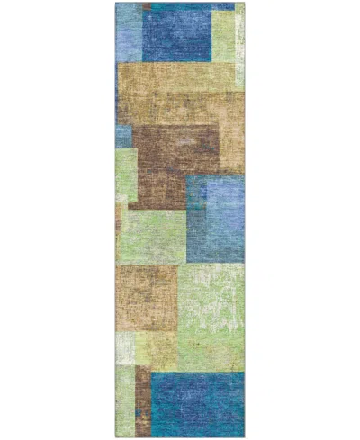 Addison Mayfield Amf1974 2'3"x7'6" Runner In Blue