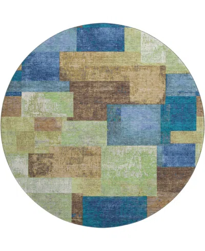 Addison Mayfield Amf1974 8'x8' Round In Blue
