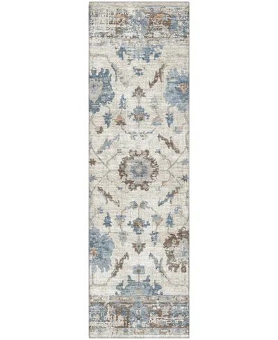 Addison Mayfield Amf1976 2'3"x7'6" Runner In Blue