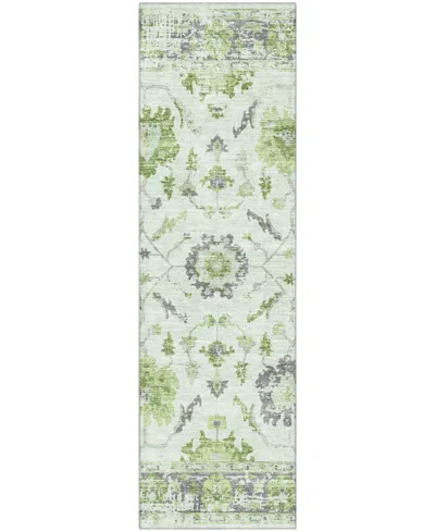 Addison Mayfield Amf1976 2'3"x7'6" Runner In Green