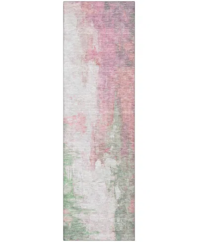 Addison Mayfield Amf1977 2'3"x7'6" Runner In Pink