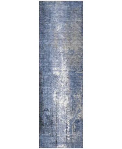 Addison Mayfield Amf1980 2'3"x7'6" Runner In Blue