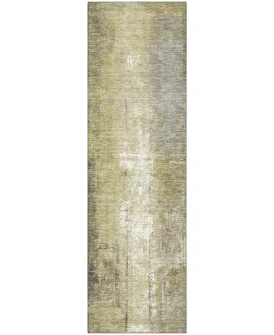 Addison Mayfield Amf1980 2'3"x7'6" Runner In Green