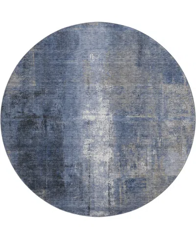 Addison Mayfield Amf1980 8'x8' Round In Blue