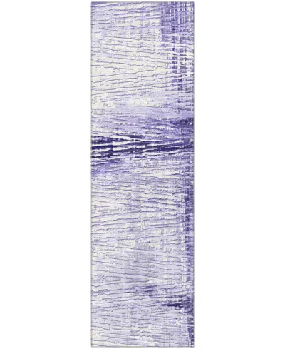 Addison Mayfield Amf1981 2'3"x7'6" Runner In Purple