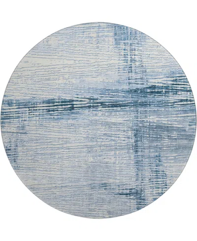 Addison Mayfield Amf1981 8'x8' Round In Blue