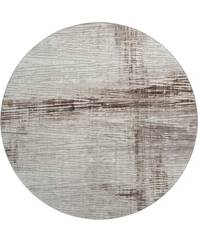Addison Mayfield Amf1981 8'x8' Round In Brown