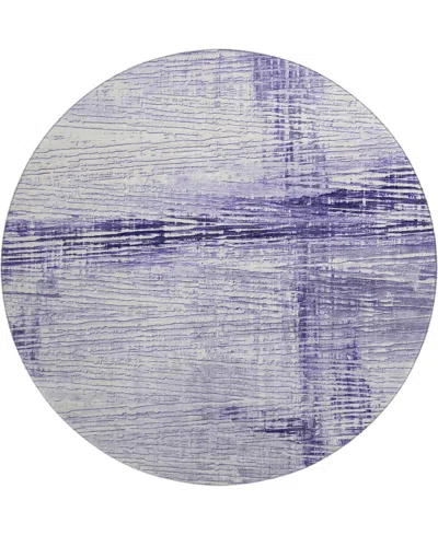 Addison Mayfield Amf1981 8'x8' Round In Purple