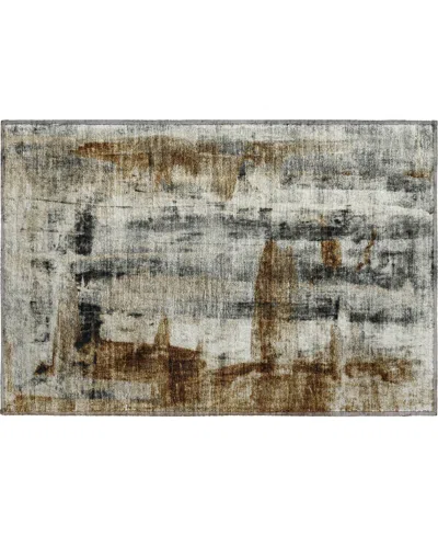 Addison Mayfield Amf1982 1'8"x2'6" Area Rug In Brown