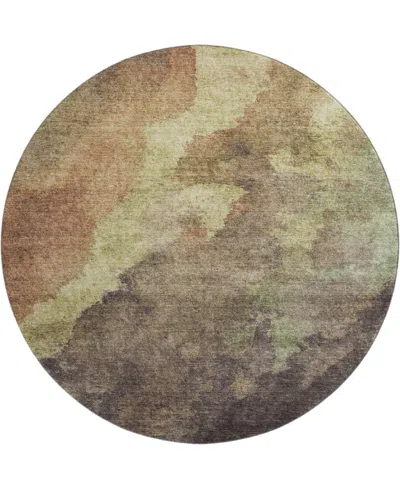 Addison Mayfield Amf1983 8'x8' Round In Brown