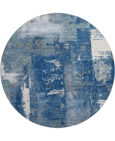 Addison Mayfield Amf1984 8'x8' Round In Blue