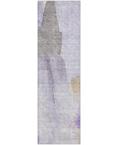Addison Mayfield Amf1986 2'3"x7'6" Runner In Purple