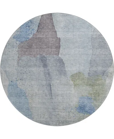 Addison Mayfield Amf1986 8'x8' Round In Blue