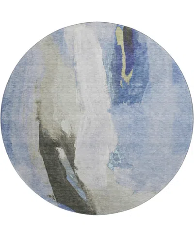 Addison Mayfield Amf1987 8'x8' Round In Blue