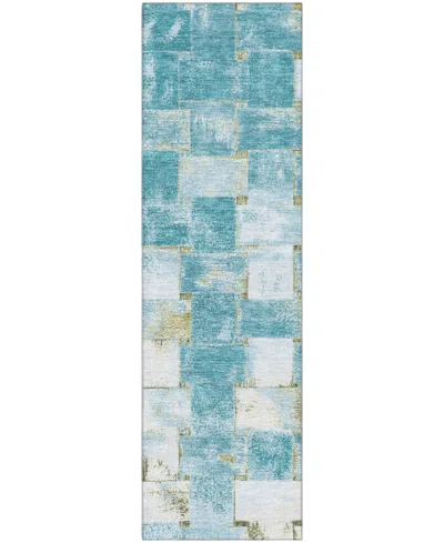 Addison Mayfield Amf1988 2'3"x7'6" Runner In Blue