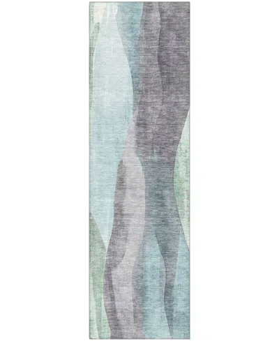Addison Mayfield Amf1989 2'3"x7'6" Runner In Blue