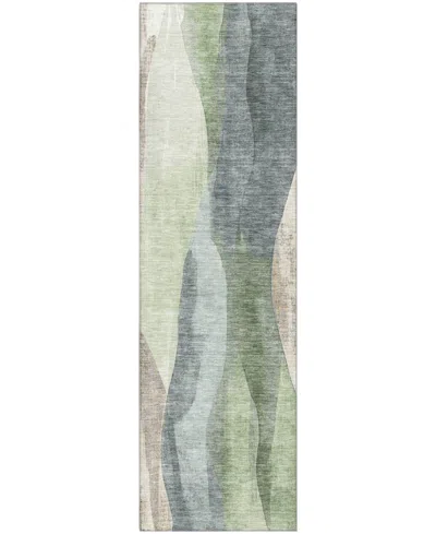 Addison Mayfield Amf1989 2'3"x7'6" Runner In Green