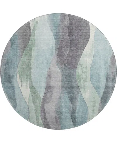 Addison Mayfield Amf1989 8'x8' Round In Blue