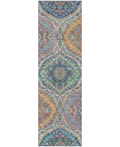 Addison Mayfield Amf1990 2'3"x7'6" Runner In Blue