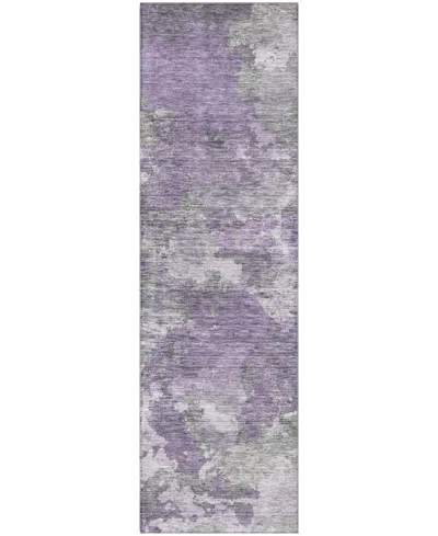 Addison Mayfield Amf1991 2'3"x7'6" Runner In Purple