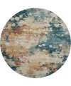 Addison Mayfield Amf1992 8'x8' Round In Multi