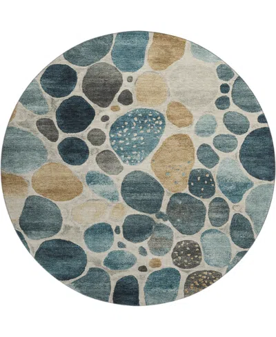 Addison Mayfield Amf1993 8'x8' Round In Blue