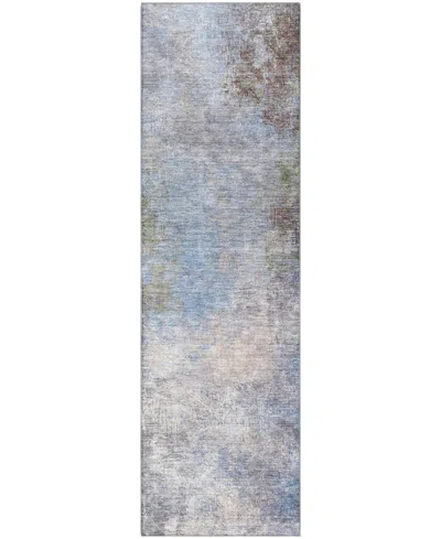 Addison Mayfield Amf1999 2'3"x7'6" Runner In Purple