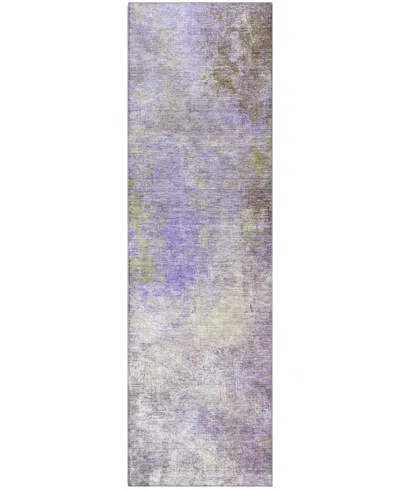 Addison Mayfield Amf1999 2'3"x7'6" Runner In Purple