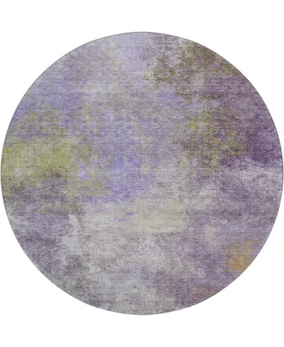 Addison Mayfield Amf1999 8'x8' Round In Purple