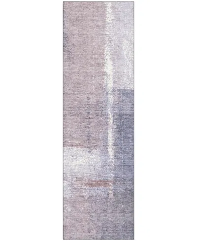 Addison Mayfield Amf2002 2'3"x7'6" Runner In Purple