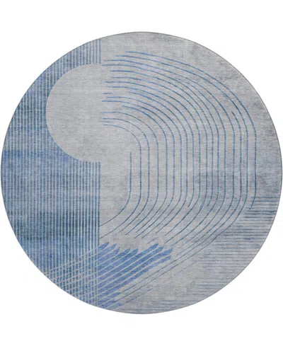 Addison Mayfield Amf2003 8'x8' Round In Blue