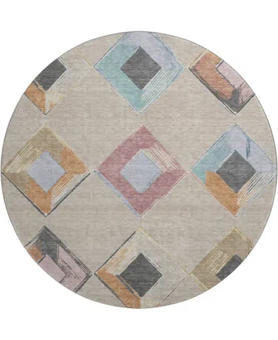Addison Mayfield Amf2004 8'x8' Round In Multi