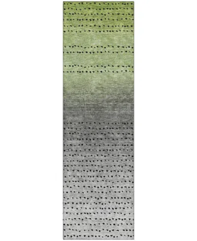 Addison Mayfield Amf2009 2'3"x7'6" Runner In Green