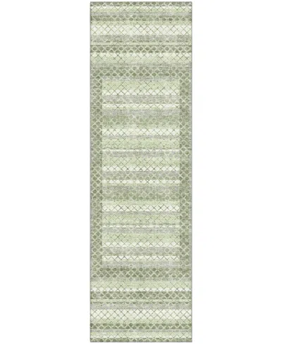 Addison Mayfield Amf2011 2'3"x7'6" Runner In Green