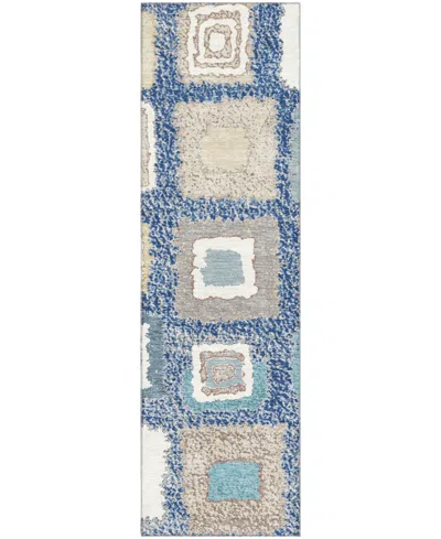 Addison Mayfield Amf2014 2'3"x7'6" Runner In Blue