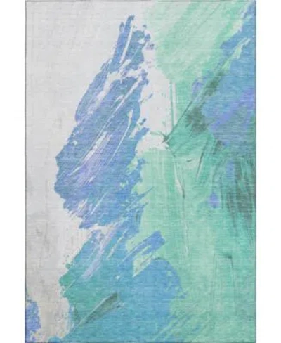 Addison Mayfield Machine Washable Amf1843 Area Rug Collection In Aloe