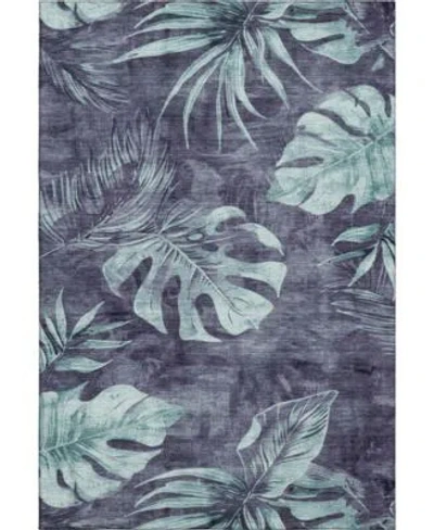 Addison Mayfield Machine Washable Amf1887 Area Rug Collection In Purple