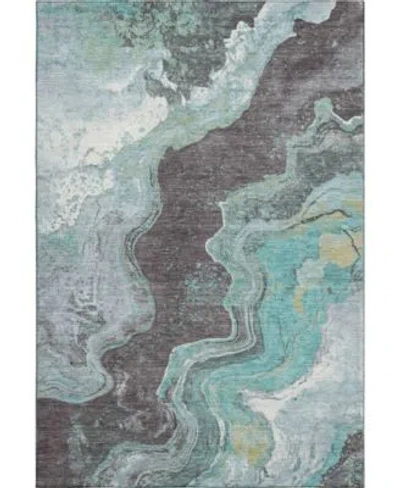 Addison Mayfield Machine Washable Amf1907 Area Rug Collection In Teal
