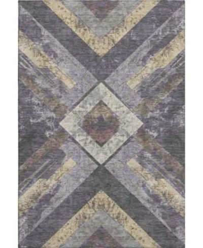Addison Mayfield Machine Washable Amf1955 Area Rug Collection In Purple
