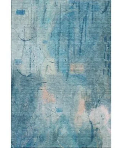 Addison Mayfield Machine Washable Amf2032 Area Rug Collection In Teal